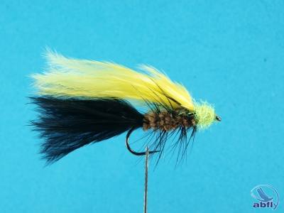 Mucha Streamer black and yellow marabou