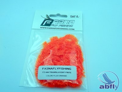 Translucent fritz 15mm FLUO ORANGE