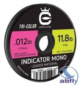  Żyłka indykator Cortland Mono Leader Material - Tricolor ...