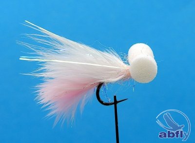 Mucha jeziorowa Booby White & Pink