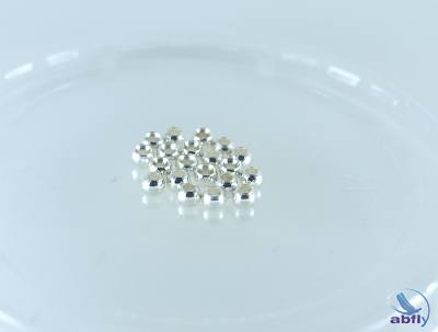 Brass Beads Silver Pearl (20)