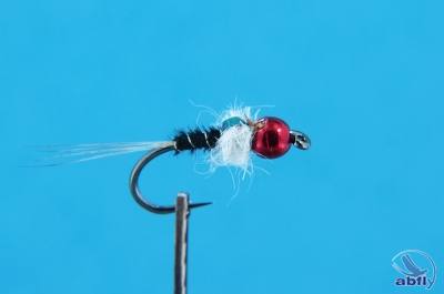 Mucha Red, black and white nymph